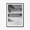 Key Largo Black and White Fine Art Photo Print, Florida Keys, Island Beach Poster