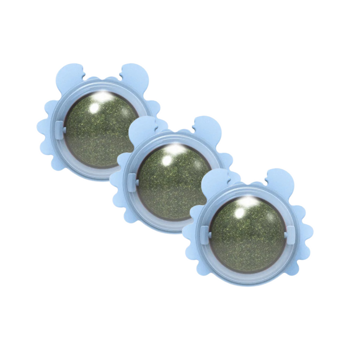 KittyTreat Catnip Ball | Lickable Energy Snack Ball for Cats & Fresh Breath