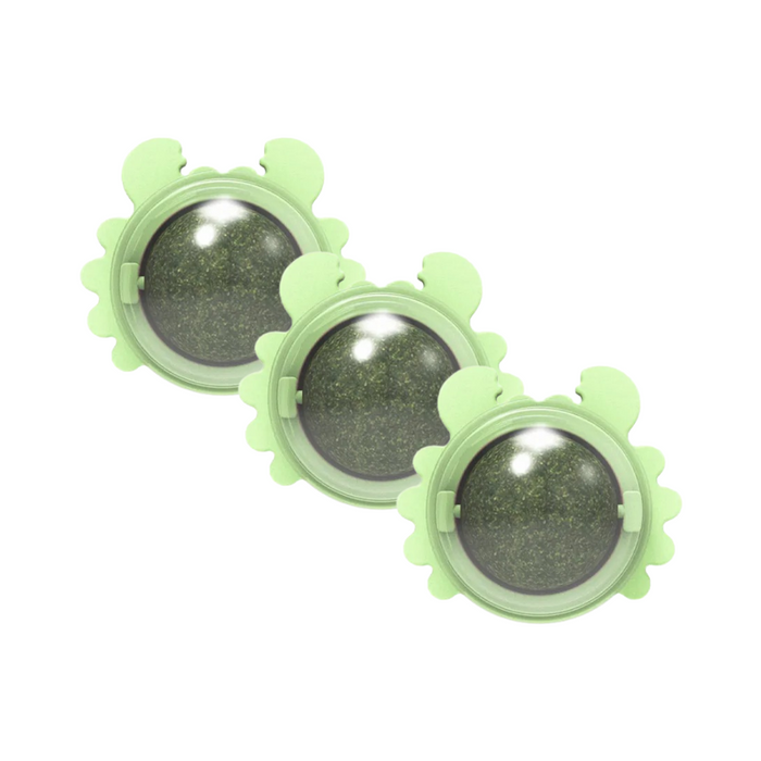 KittyTreat Catnip Ball | Lickable Energy Snack Ball for Cats & Fresh Breath