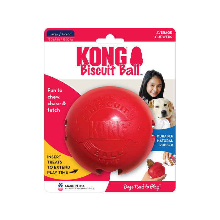 KONG Biscuit Ball | Dog Treat Dispensing Puzzle Toy