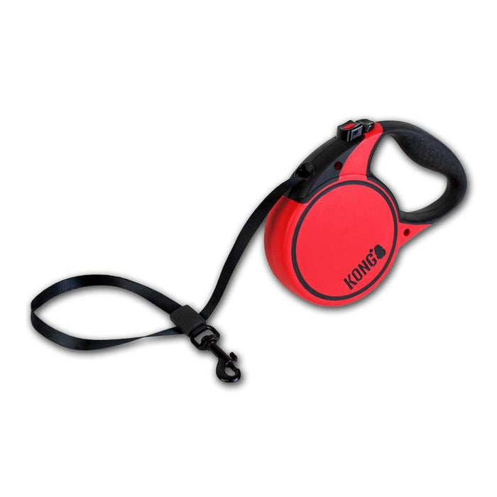 KONG | Dog Lead | Retractable 5m Tape - Red