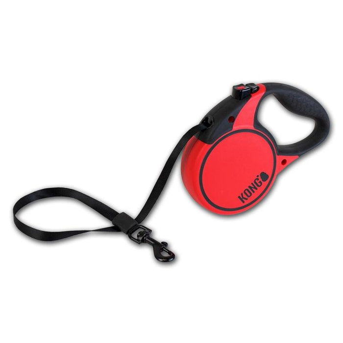 KONG | Dog Lead | Retractable 5m Tape - Red