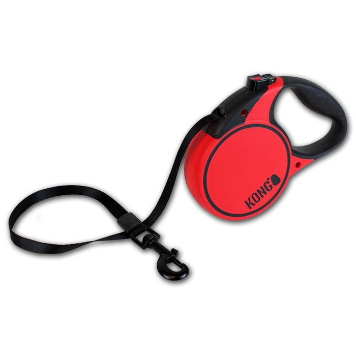 KONG | Dog Lead | Retractable 5m Tape - Red