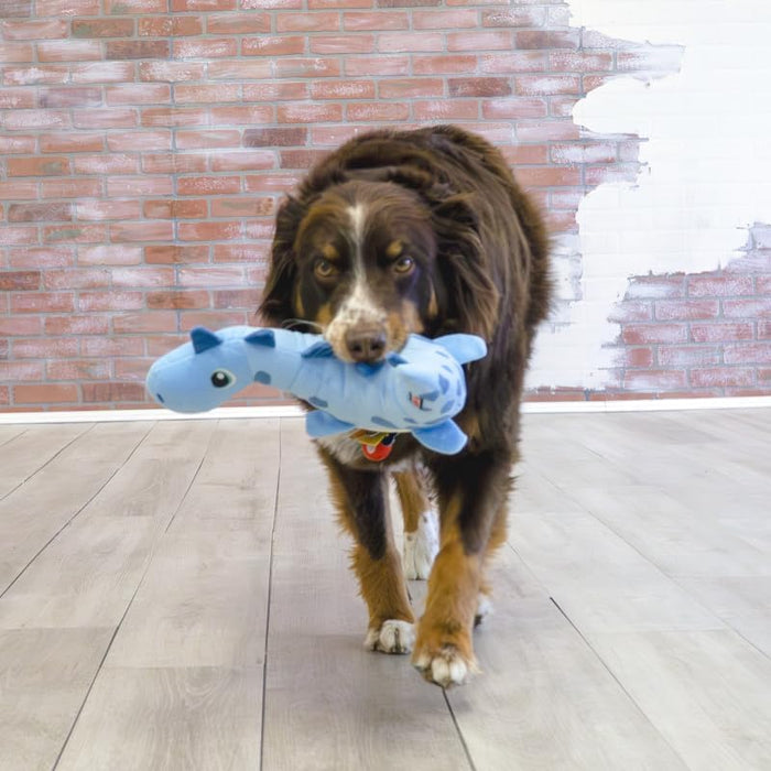 KONG Dynos Roars Fetch Dog Toy | Durable Plush (Medium/Large)