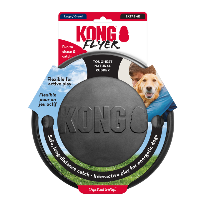 KONG Extreme Flyer Frisbee | Tough Dog Toy for Powerful Play
