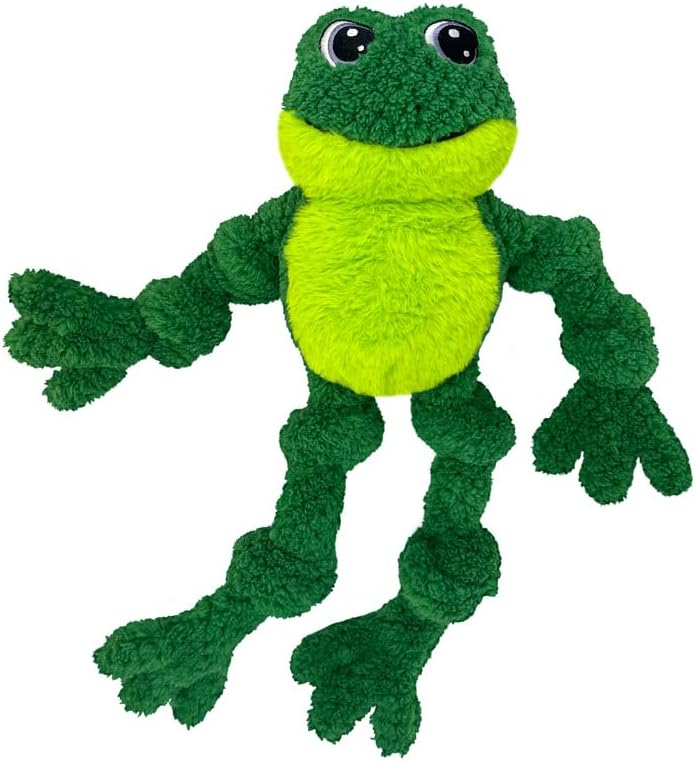 KONG Knots Frog Dog Toy | Durable Plush with Knotted Rope for Large & Extra Large Dogs