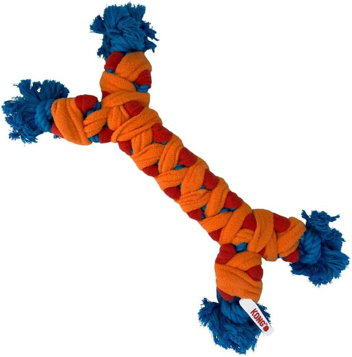 KONG Rope Rally Bone | Durable Soft Dog Tug Toy