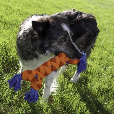 KONG Rope Rally Bone | Durable Soft Dog Tug Toy