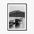 Luang Prabang Black and White Fine Art Photo Print, Mekong River Laos Poster