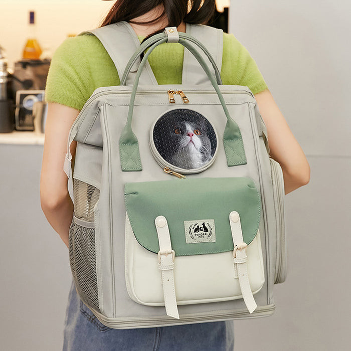 Large Capacity Breathable Pet Backpack for Travel