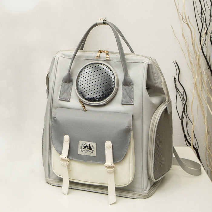 Large Capacity Breathable Pet Backpack for Travel