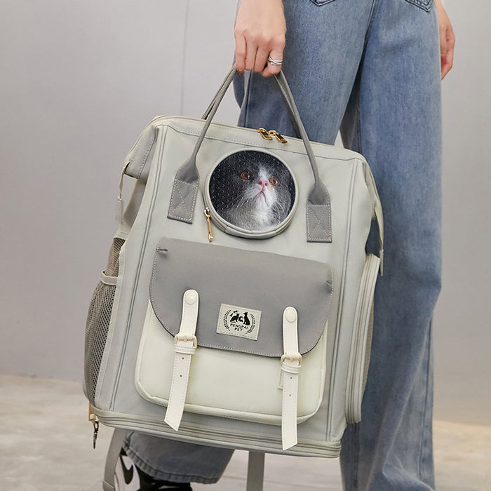Large Capacity Breathable Pet Backpack for Travel