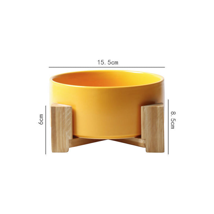 Large Capacity High Stand Ceramic Pet Bowl