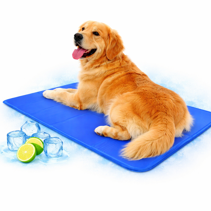 Large Dog Cooling Mat – Self‑Cooling Gel Pad for Crate, Bed, Floor & Travel