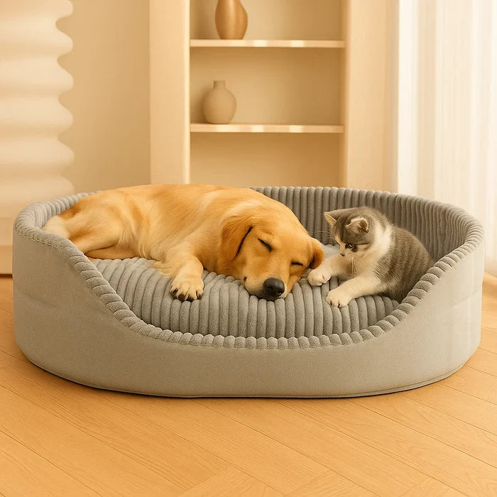 Large Washable Dog Bed | Self-Heating Anti-Slip Pet Cushion