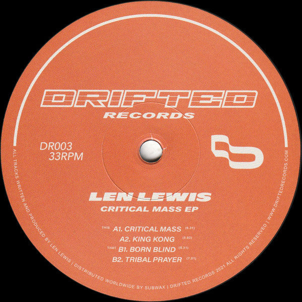 Len Lewis-Critical Mass EP   [2026 Repress]
