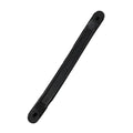 Black lifting beam replacement strap with reinforced ends, isolated on white background