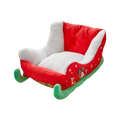 Luxury Christmas Pet Sofa | Plush Holiday Dog & Cat Bed | Festive Comfort