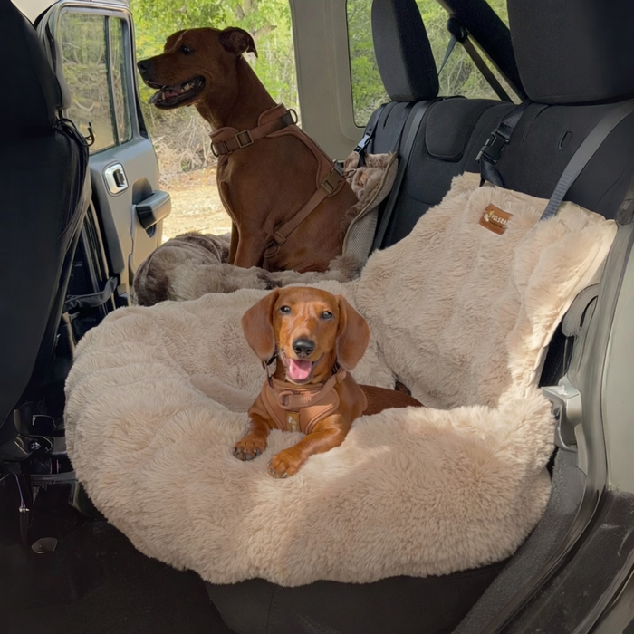 Luxury Cozy Car Bed | Dog Travel Bed – Comfort, Style & Security