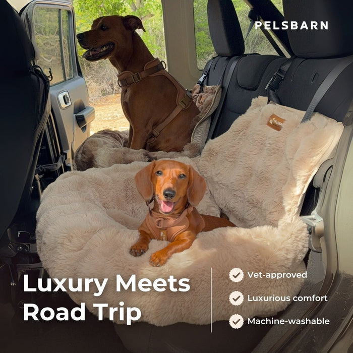 Luxury Cozy Car Bed | Dog Travel Bed – Comfort, Style & Security