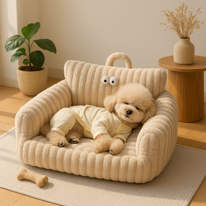 Luxury Dog Sofa Bed | Ultra Soft Washable Couch for Small Pets