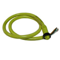 Yellow 5-pin magnet cord with exposed wire ends and durable connector
