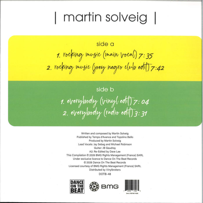 Martin Solveig-Rocking Music" / "Everybody   [yellow translucent vinyl]