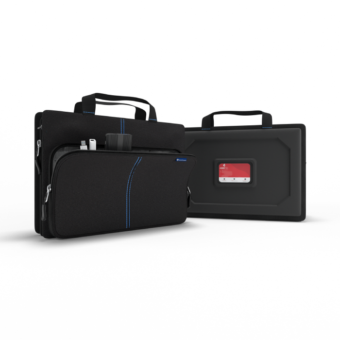 Explorer 5 Work In Case w Pocket 11" w  Shoulder Strap (Black) 9