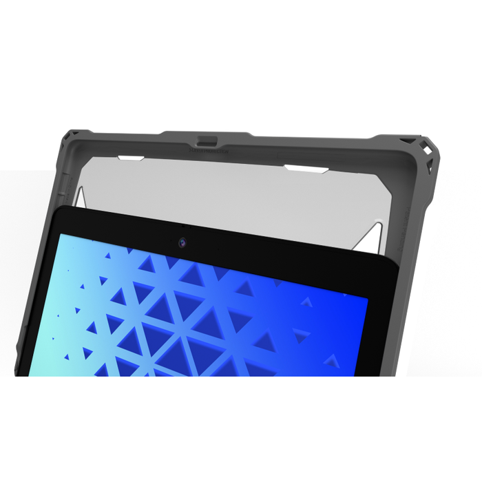 MaxCases Extreme Shell-F3 Slide Chromebook Case for Lenovo 500e G5 Chromebook (Gray/Clear)