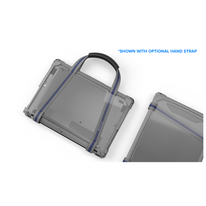 MaxCases Extreme Shell-F3 Slide Chromebook Case for Lenovo 500e G5 Chromebook (Gray/Clear)