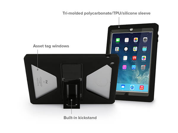 MaxCases Shield Extreme-S Case for iPad 5th Gen/6th Gen - Sleek Version with Kickstand