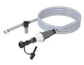 Direct fill hose for battery watering systems with connectors and shut-off valve