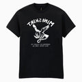 Mini Skirt - Black 'No Idea' T-Shirt