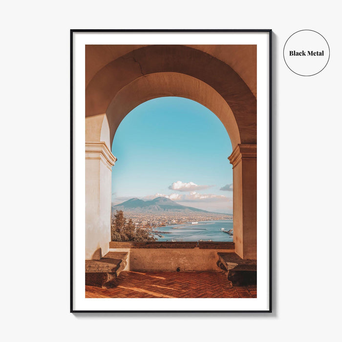 Naples Italy Fine Art Photo Print, Mount Vesuvius, Certosa di San Martino, Campania Poster