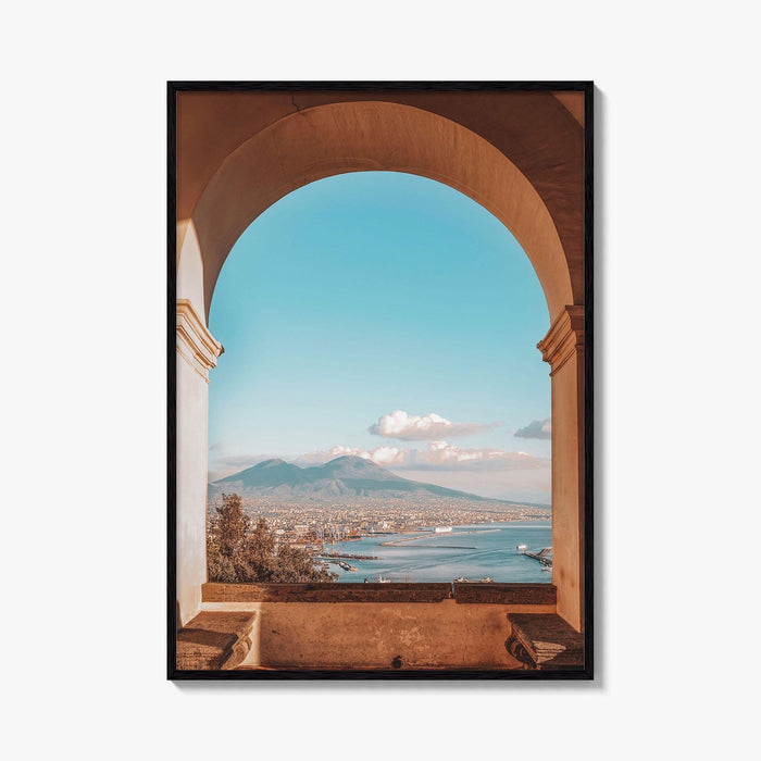 Naples Italy Fine Art Photo Print, Mount Vesuvius, Certosa di San Martino, Campania Poster