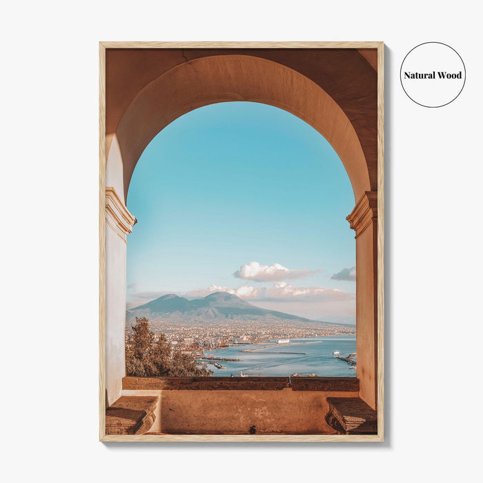 Naples Italy Fine Art Photo Print, Mount Vesuvius, Certosa di San Martino, Campania Poster