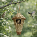 Natural Grass Birdhouse – Hanging Bird Nesting Basket for Outdoor Garden