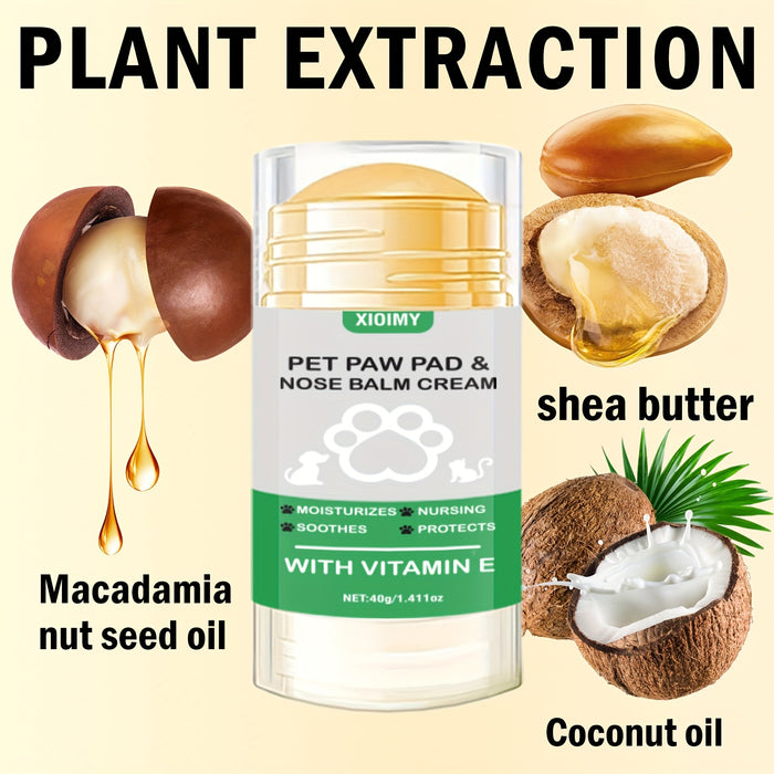 Natural Pet Paw Balm Stick for Paw Protection & Nose Moisturizing Care