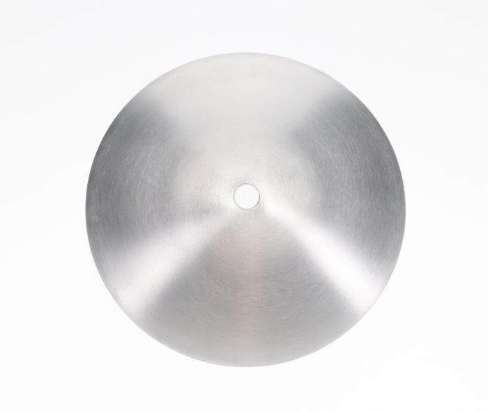 Neckless Ball Shade Cover for 4" Openings, Unfinished Aluminum, 5-1/4" Diam (11792AMT)