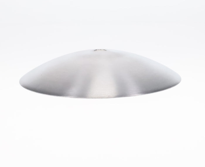 Neckless Ball Shade Cover for 4" Openings, Unfinished Aluminum, 5-1/4" Diam (11792AMT)