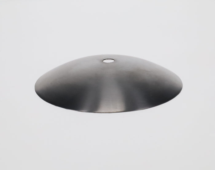 Neckless Ball Shade Cover for 4" Openings, Unfinished Steel, 5-1/4" Diam (11792ST)