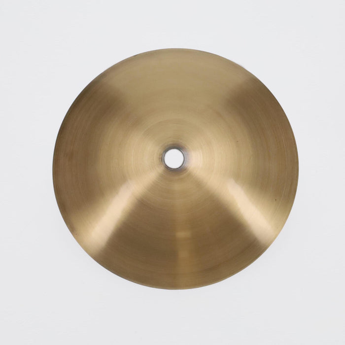 Neckless Ball Shade Cover for 5" Openings, Antique Brass, 6-9/16" Diam (11793AT)