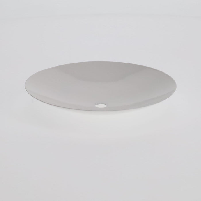 Neckless Ball Shade Cover for 5" Openings, Gloss White, 6-9/16" Diam (11793T)