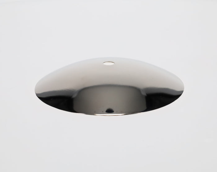 Neckless Ball Shade Cover for 5" Openings, Polished Nickel, 6-9/16" Diam (11793NT)