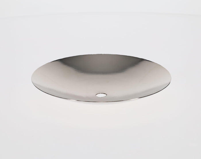 Neckless Ball Shade Cover for 5" Openings, Polished Nickel, 6-9/16" Diam (11793NT)