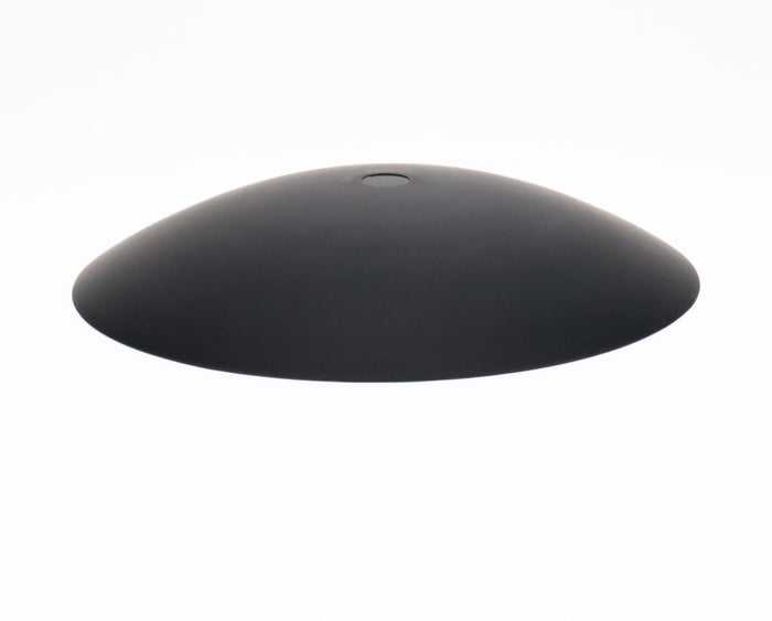 Neckless Ball Shade Cover for 5" Openings, Satin Black, 6-9/16" Diam (11793BKT)