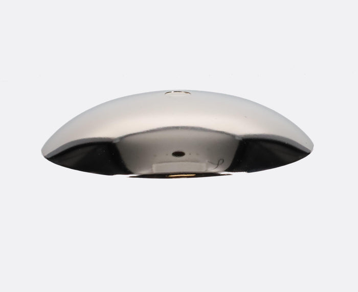 Neckless Ball Shade Cover for 6" Diameter Shades, Polished Nickel, 4-1/8" Diam (11774NT)