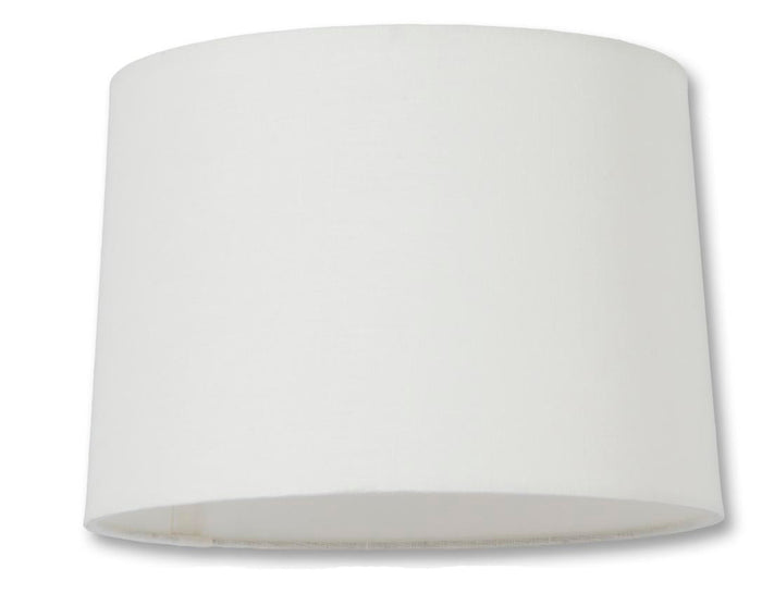 New Drum Style Lamp Shades - White Color, Microfiber Chiffon Material