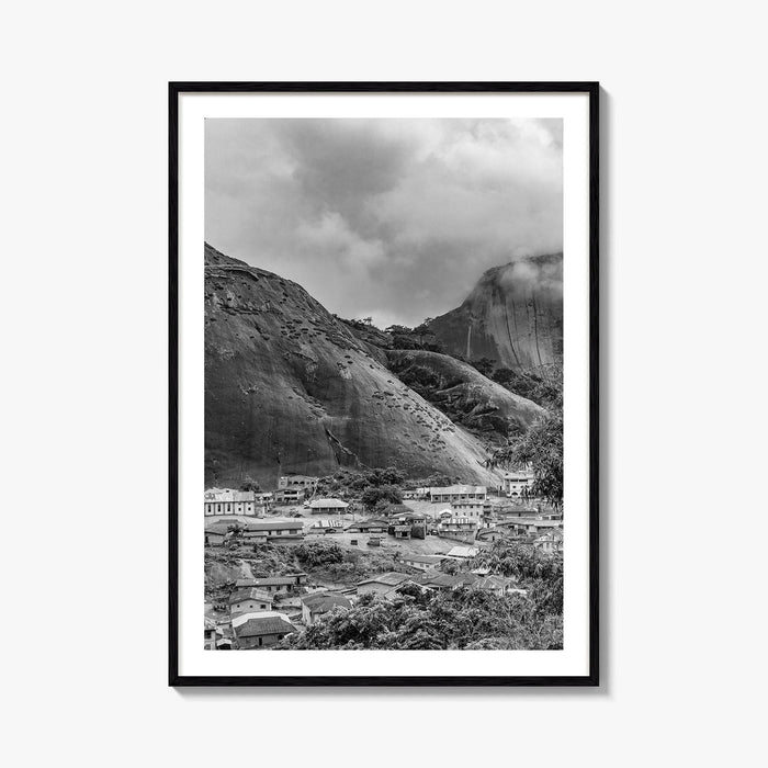 Idanre Hill Black and White Fine Art Photo Print, Ondo State Nigeria Poster