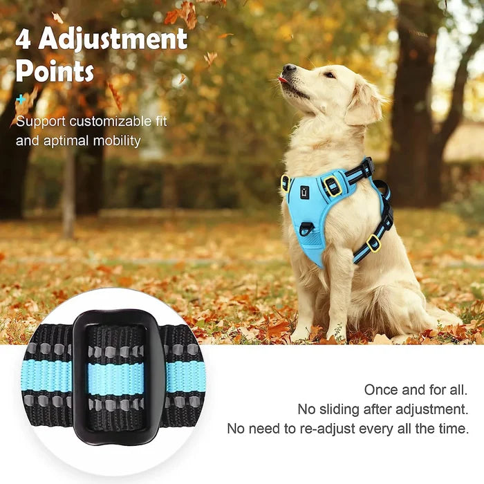 No Pull Dog Harness with Handle – Adjustable Soft Padded Pet Vest for Dogs
